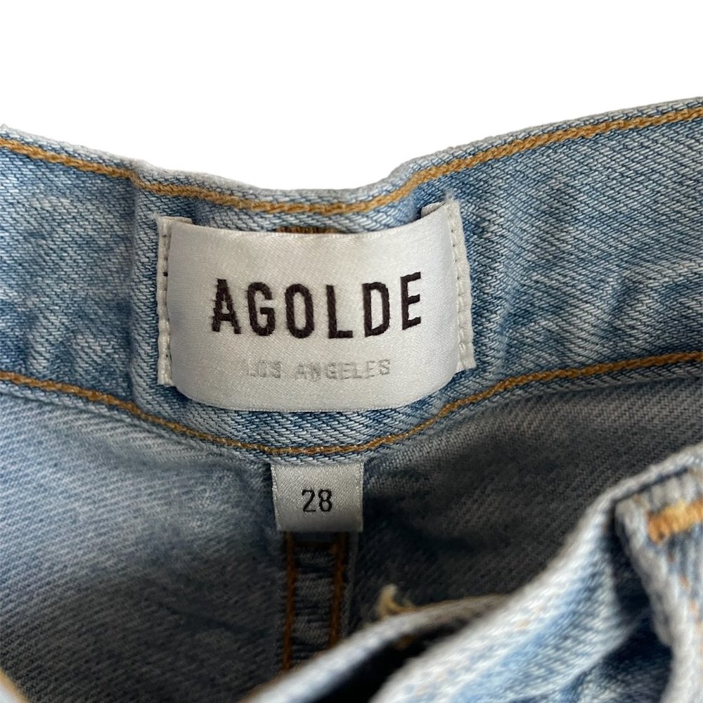 Agolde Riley Crop High Rise Straight - Size 28 - Picture 6 of 8